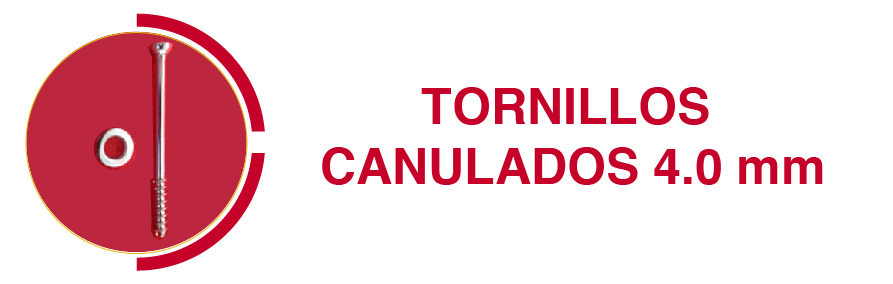 tornillos canulados portada por TORNILLOS CANULADOS 4.0 mm